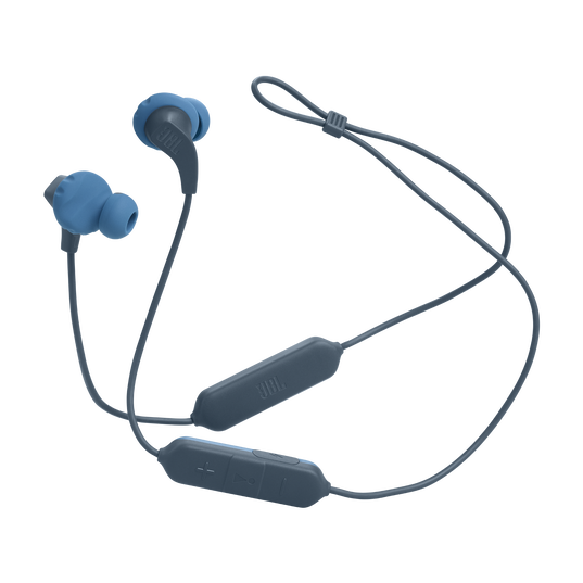 JBL Endurance Run 2 Wireless - Blue - Waterproof Wireless In-Ear Sport Headphones - Detailshot 5